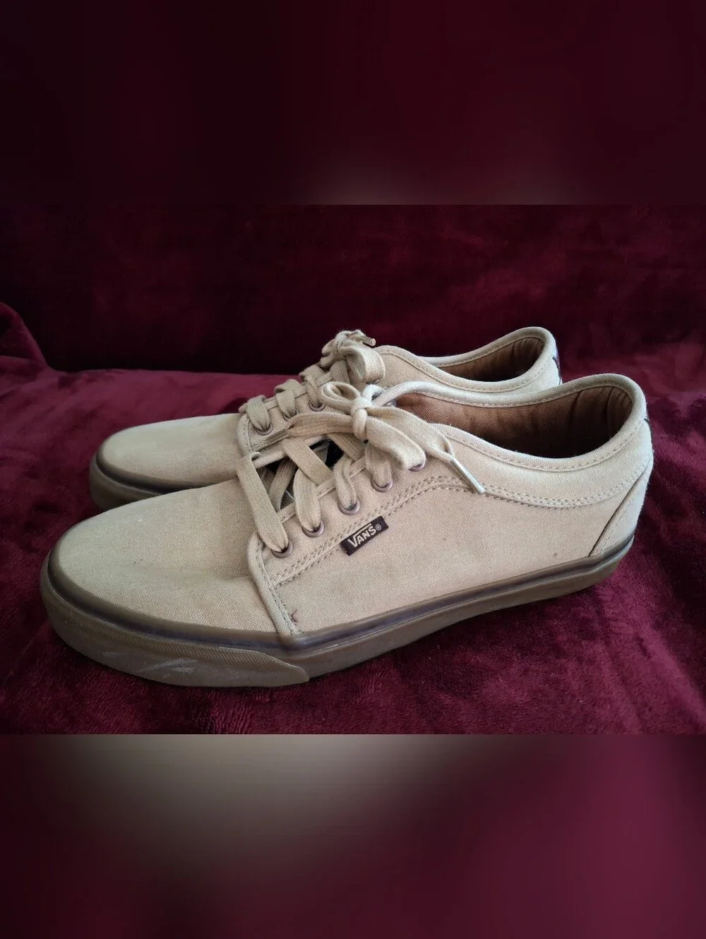 Vans Men’s Off The Wall Cornstalk (Tan) Canvas Low-Top Skate Shoe